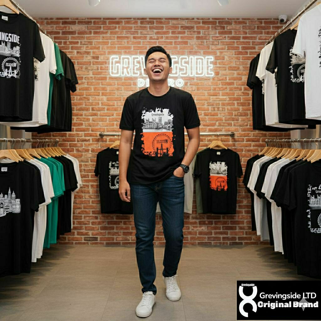 kaos distro original 100% // kaos grevingside local brand // kaos pria terbaru  // kaos motif simple