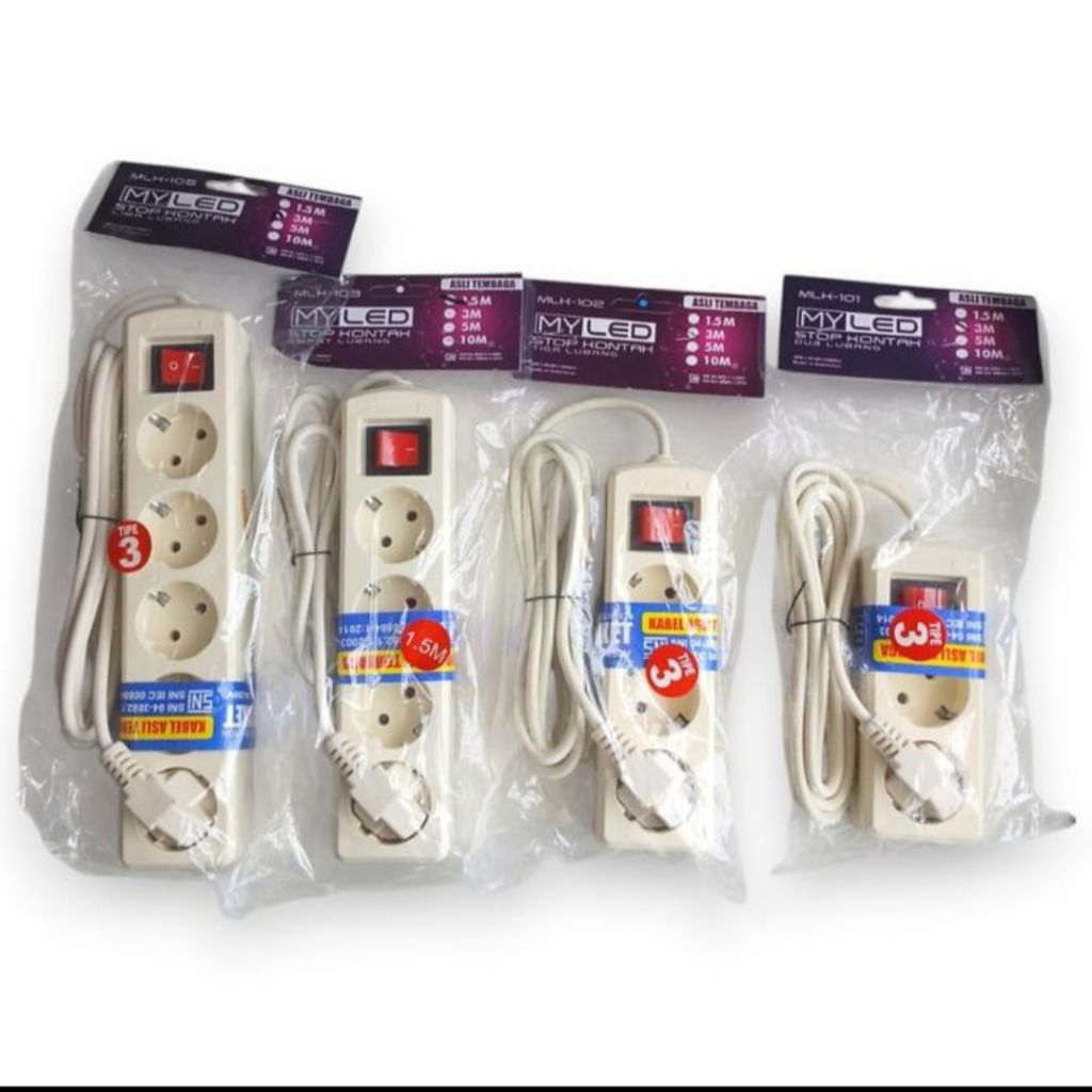 Colokan Cabang Tembaga / Colokan Listrik 2 3 4 5  Lubang