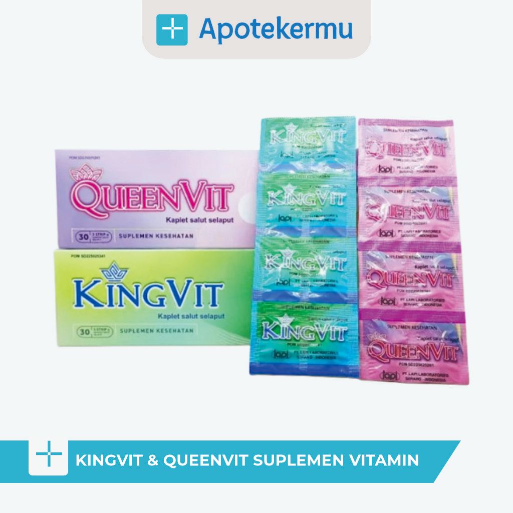 KINGVIT & QUEENVIT SUPLEMEN VITAMIN UNTUK PRIA DAN WANITA – MEMBANTU PROMIL KESUBURAN