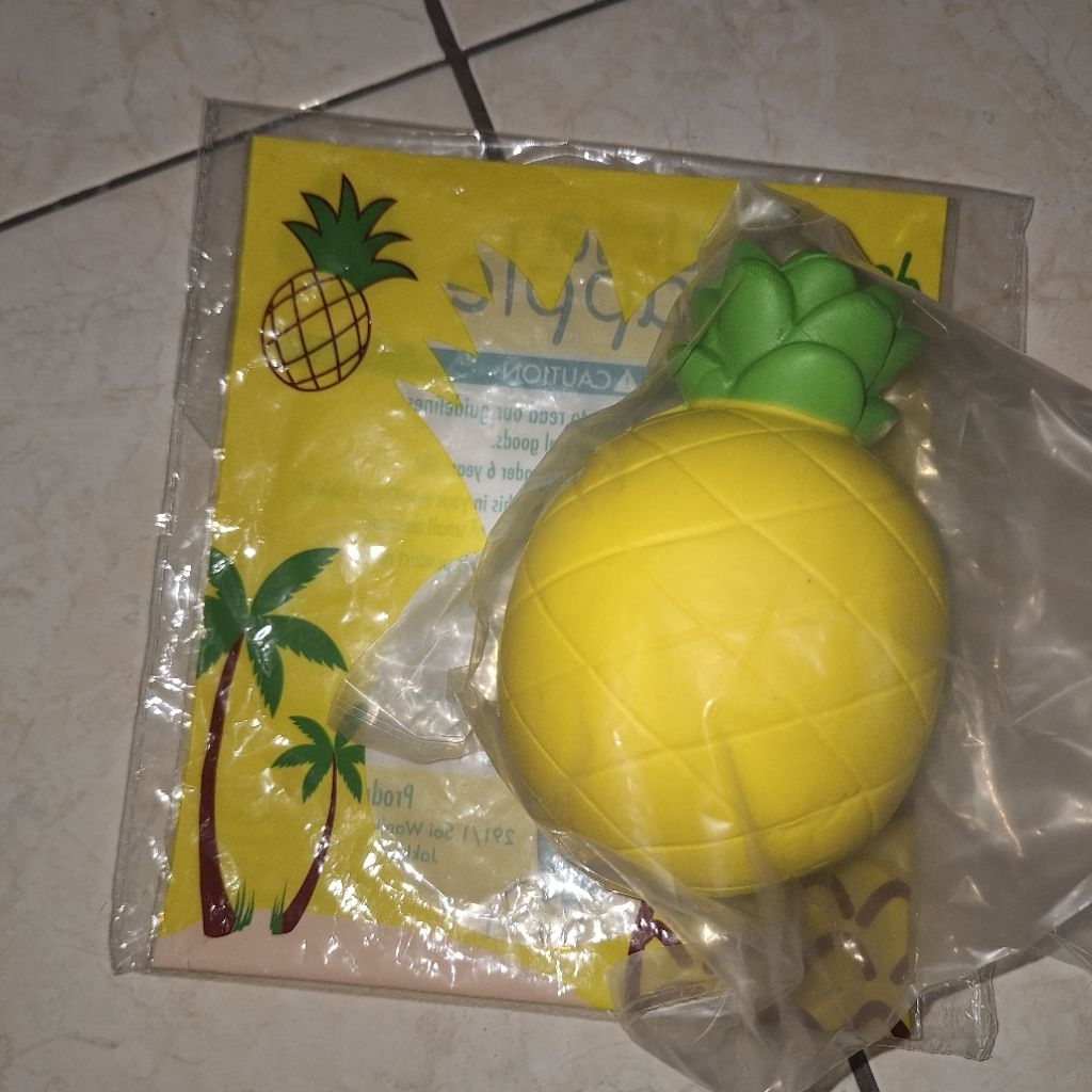 CHAWA PINEAPPLE SQUISHY LICENSED RARE