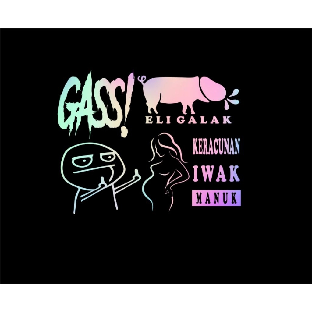 stiker animasi &kata2 lucu