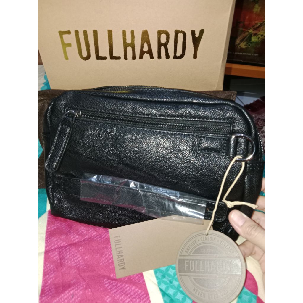 Tas Kulit Asli Fullhardy Clutch Pria