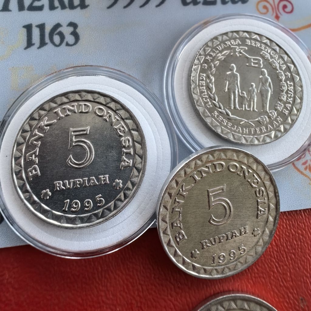 GRESS 5 rupiah KB tahun 1995 ORY ASLI