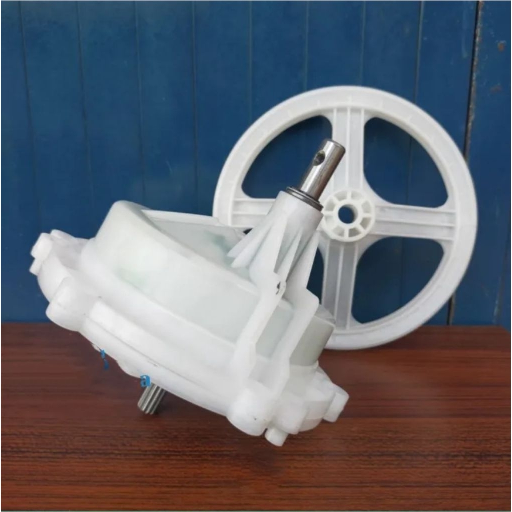 SATU SET GEAR BOX 9900-A + PULLY MESIN CUCI LG 2 TABUNG WP-700N