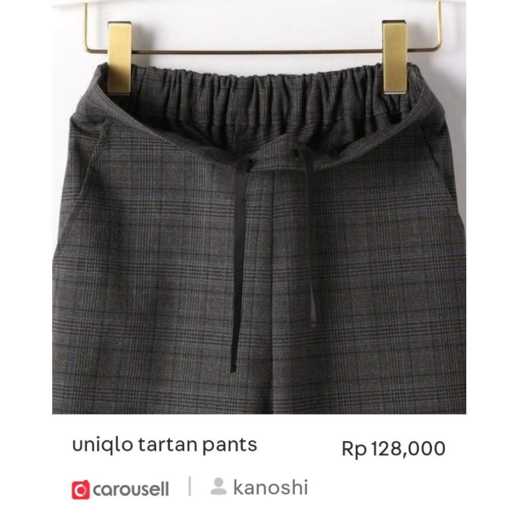 Uniqlo tartan daily relaxed pants