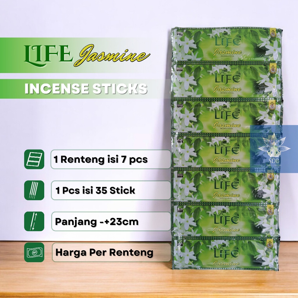 Dupa Life Jasmine Aromaterapi Dupa Renteng/Renceng Dupa Darshan Life