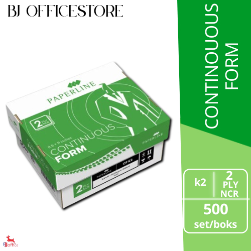 Kertas Continuous Form 2 Ply Putih Paperline / CF K2