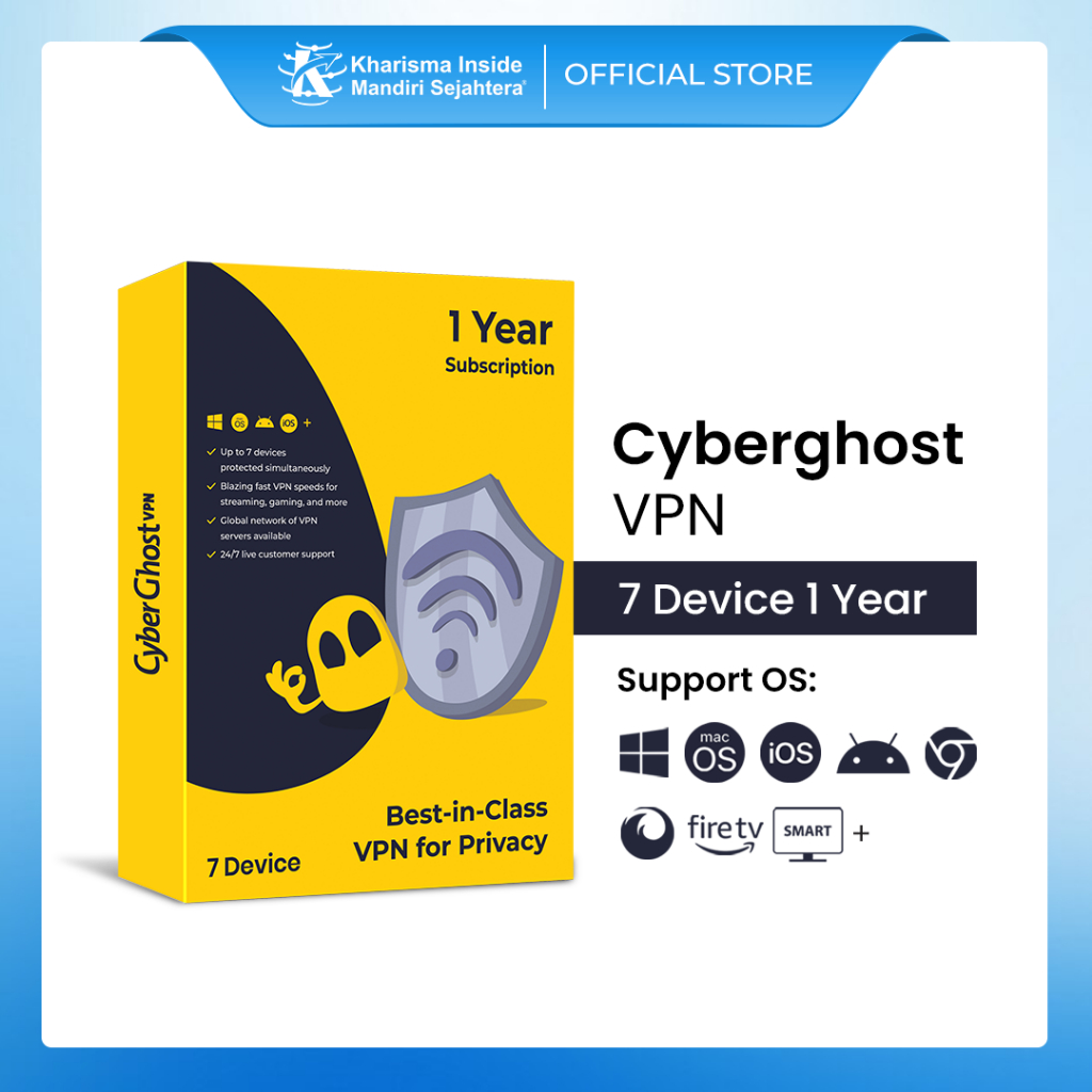 CyberGhost VPN Original 7 Device 1 Year For All Operating Systems