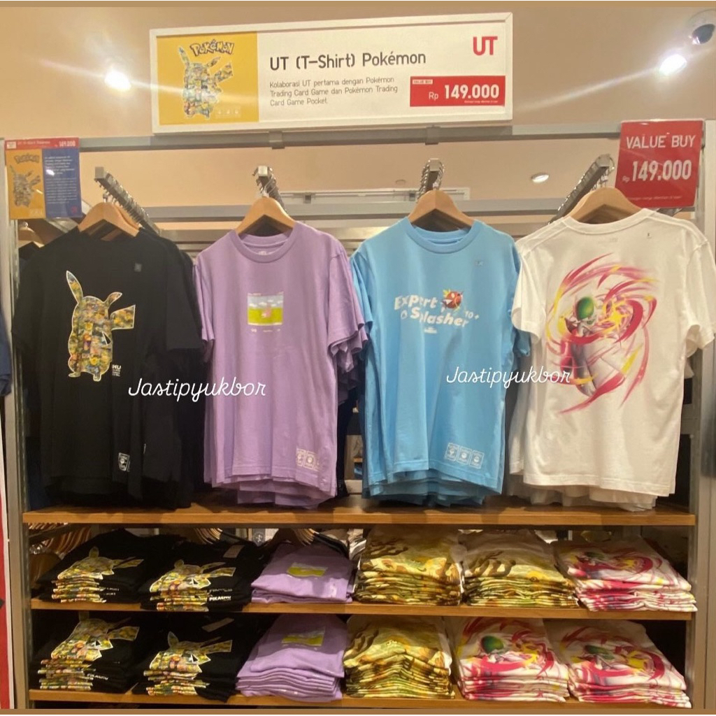 Man Uniqlo Tshirt Kaos Pokemon