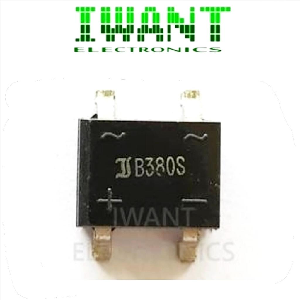 DIODA BRIDGE 1A 800V B380S SMD DIODE SMD 1A 800 VOLT DIODE BRIDGE SMD 1 AMPERE 800 VOLT B380 SMD DIO
