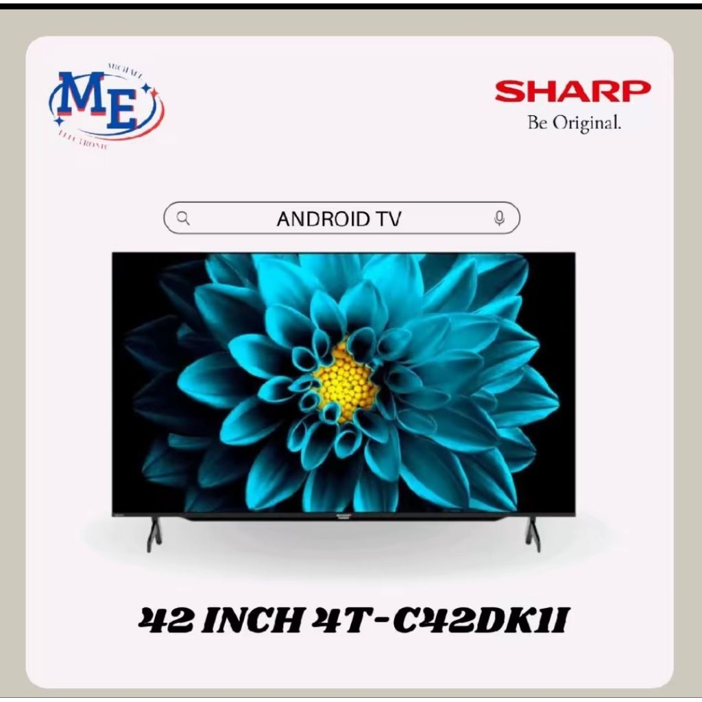 SHARP LED Smart TV Android 42 Inch 4T-C42DK1I Dengan Dolby Audio HDMI 3 Port USB Garansi 5 Tahun Ful