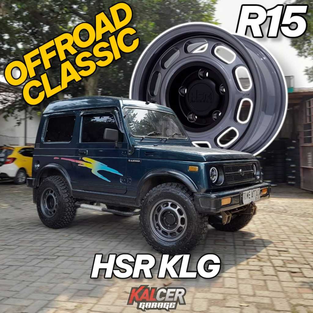 VELG HSR KLG RING 15 PCD 4x114,3 LEBAR 6,5 ET42 IRIDIUM GREY ORIGINAL HSR