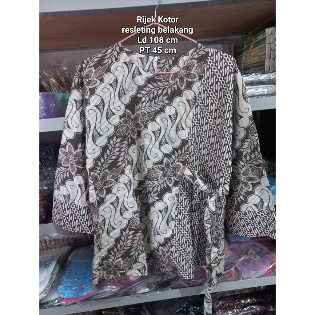 Baju Batik Rijek Jahitan dan kotor