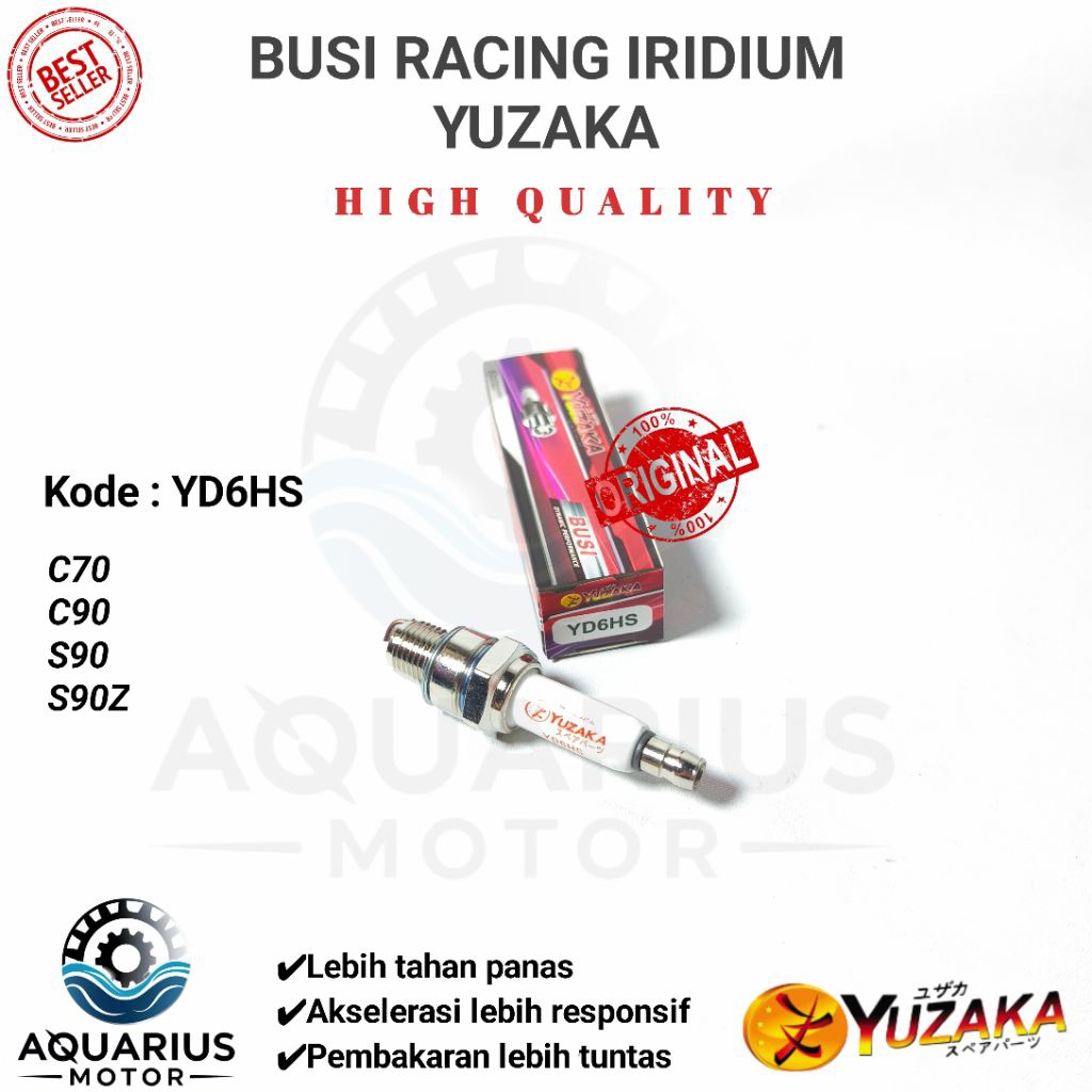 BUSI RACING IRIDIUM YUZAKA YD6HS Honda C70 C90 S90 S90z High Quality