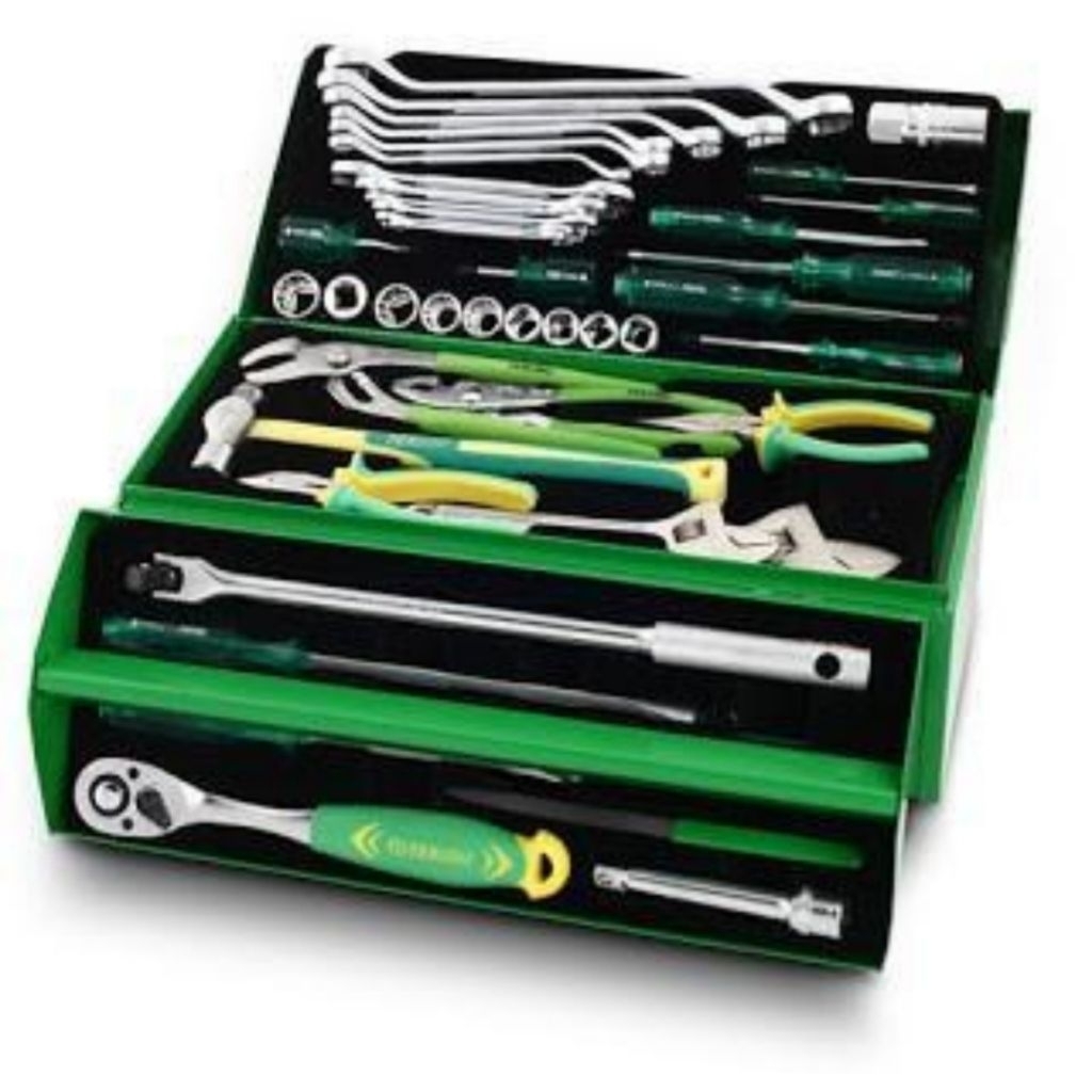 TEKIRO Mekanik Tool Kit Set 45 Pcs Toolset Toolkit Set 45pcs Box Besi