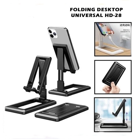 Folding Desktop Stand Support Handphone Tablet HD 28