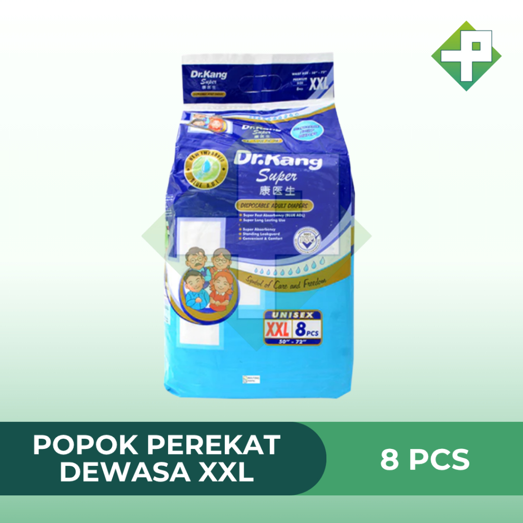 Dr Kang Popok Perekat Dewasa XXL Isi 8 / Adult Diapers