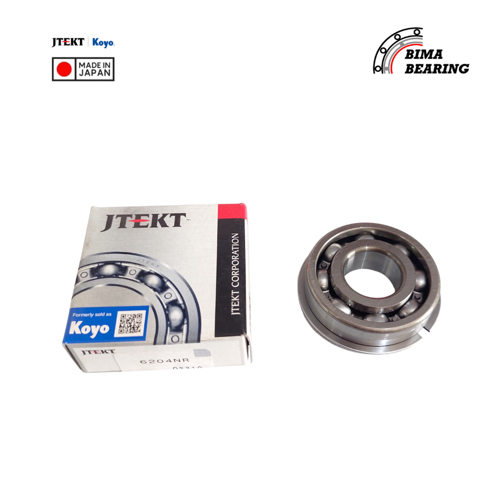Bearing Transmisi St100 Carry 6204Nr Koyo JAPAN Laher 20X47X14 Suzuki 6204 NR Ori