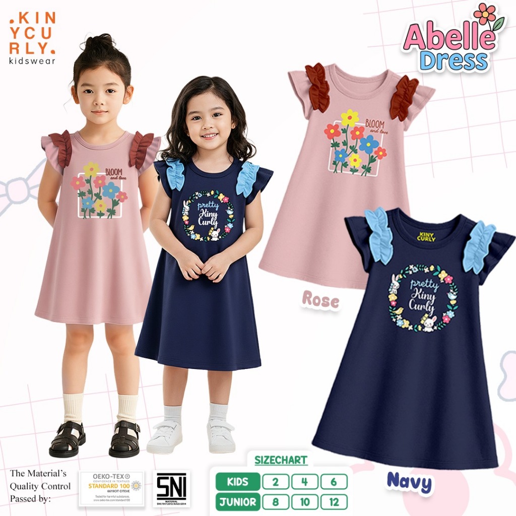 Ibos Kids - Dress Anak Perempuan 1-8 tahun Abelle Dress