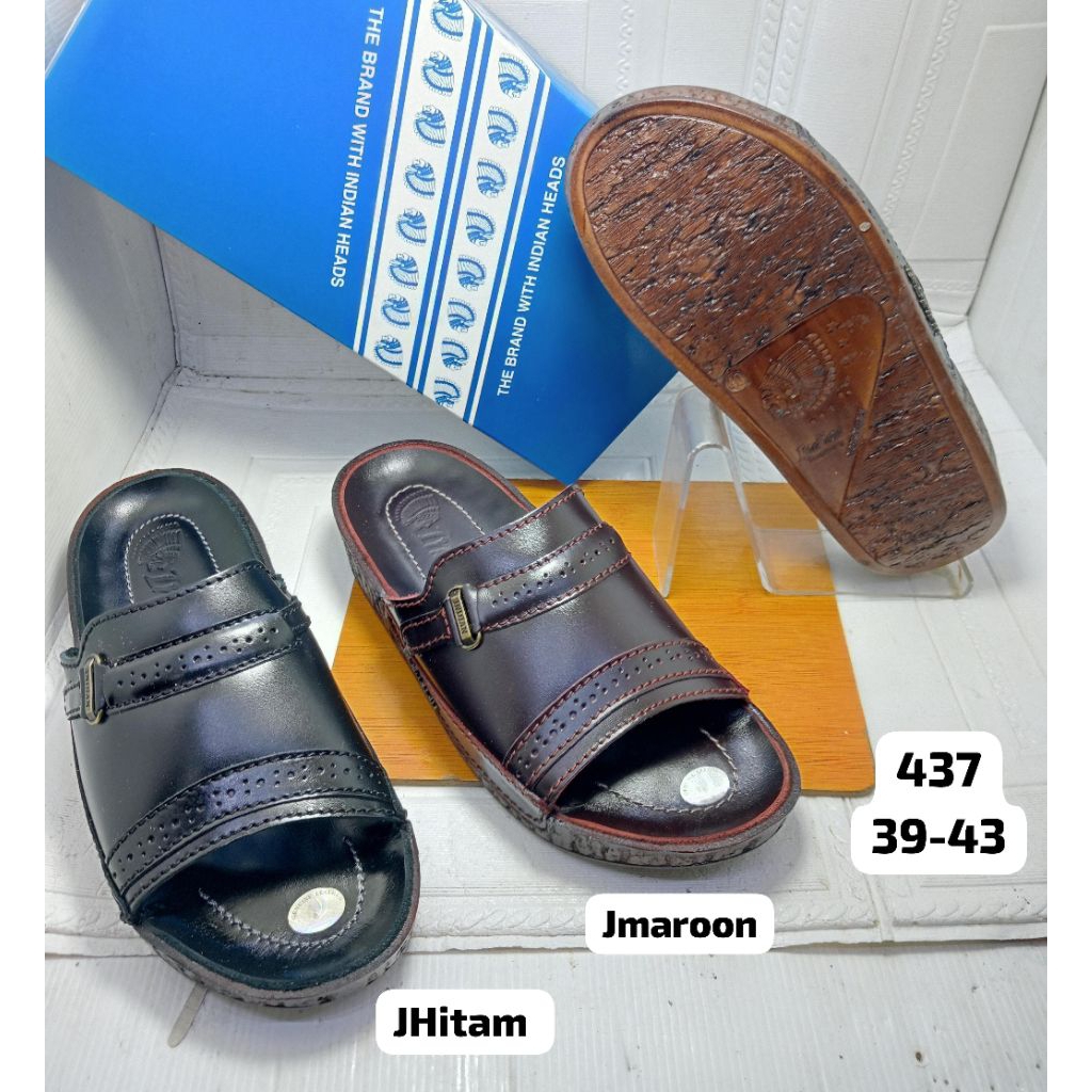 SANDAL KULIT ASLI PRIA INDIAN 437