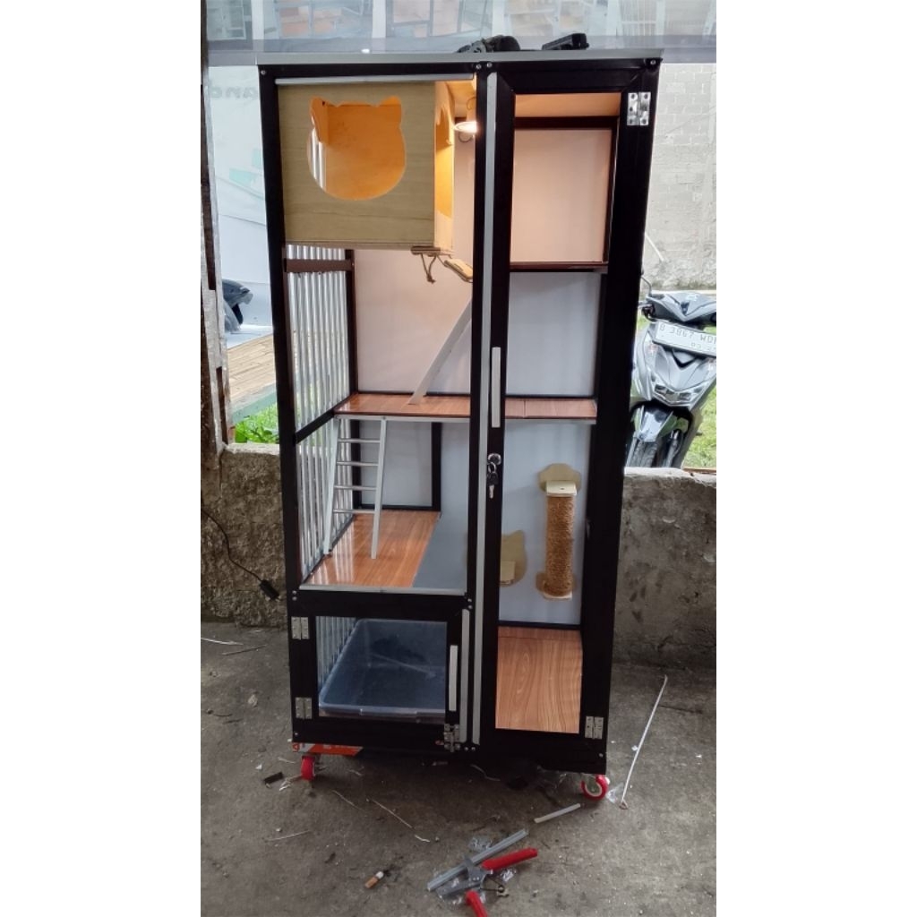 KANDANG ALUMUNIUM 1 RUANG MINI PLAYGROUND