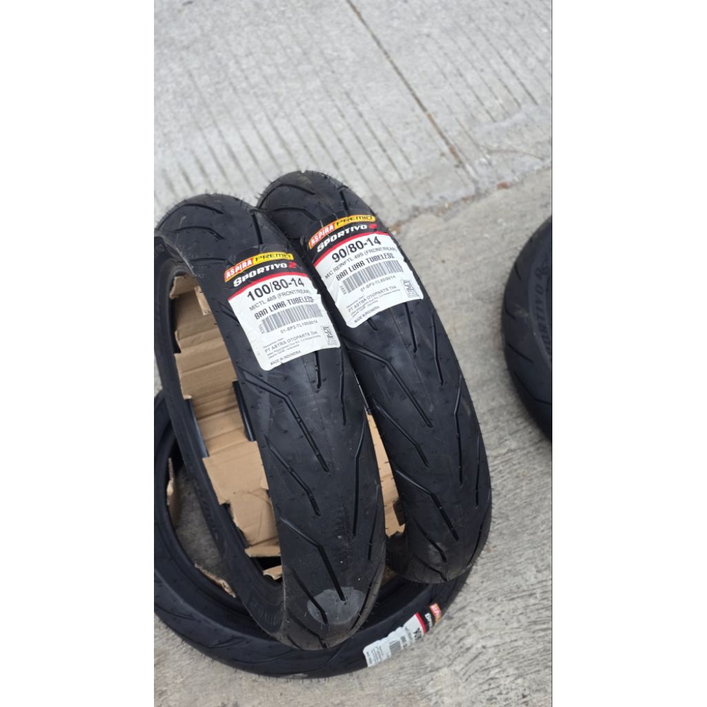 Ban Aspira premio sportivo 2 ukuran 90/80 100/80 ring14