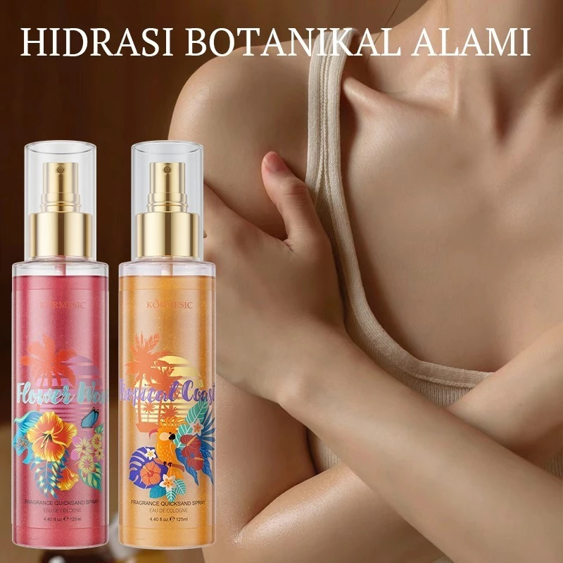 Fragrance Quicksand Spray 125ml BPOM Tropical Coast dan Spray Flower Wave Parfum  Body Mist Tahan La