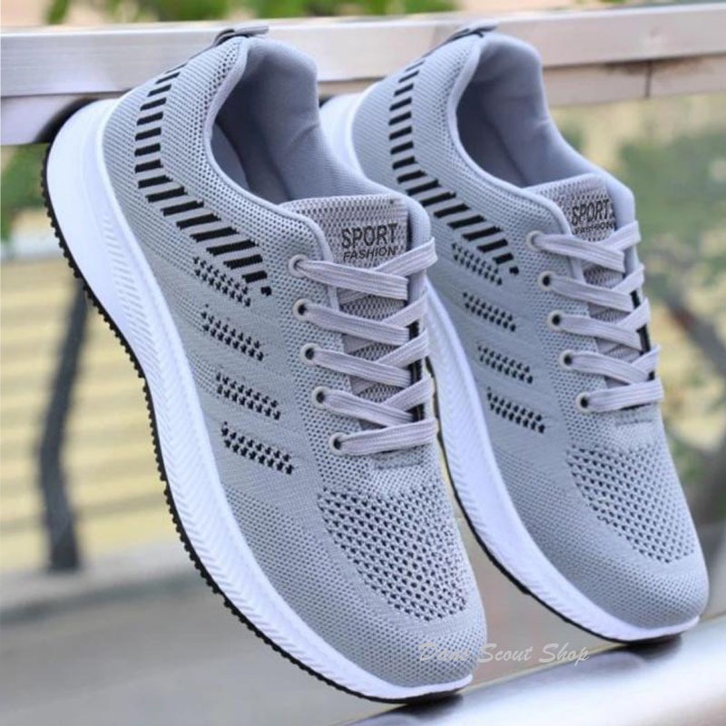 Sepatu Sneakers Olahraga Pria Jemss Model Tali