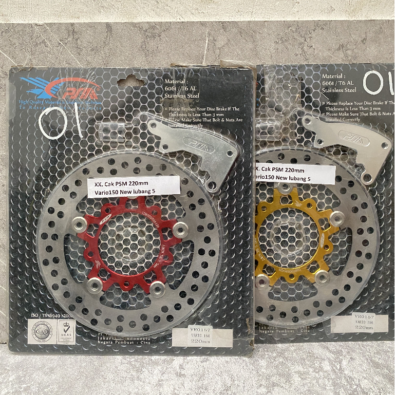 Cakram psm Vario 150 NEW Lubang 5 floating cnc warna 220mm
