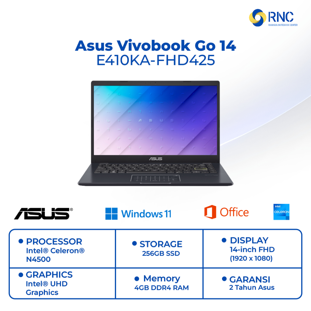 ASUS E410KA-FHD425 N4500 4GB/256GB