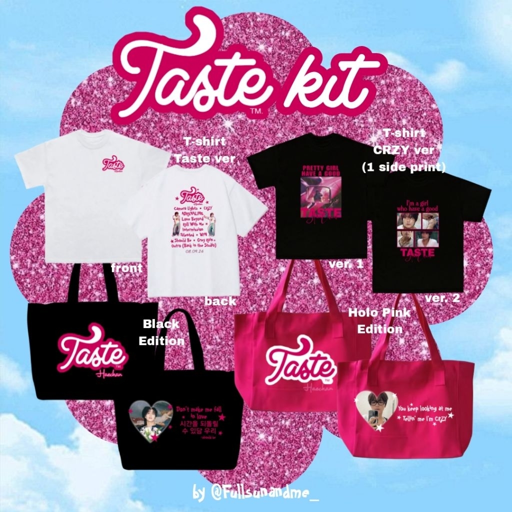 TASTE KIT - Kaos & Totebag Taste - haechan fanmerch