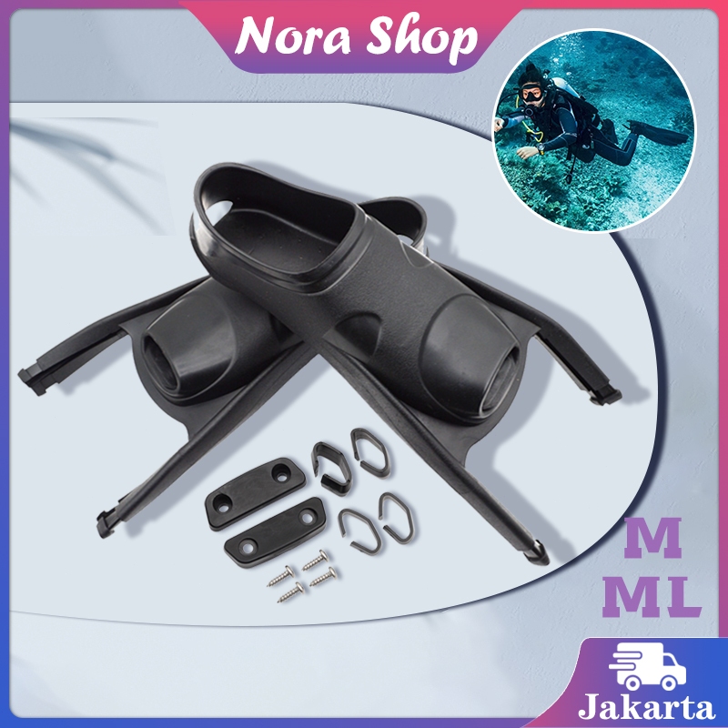 1 Pasang Foot Pocket Forza Long Fins Freedive / Foot Pocket Long / Freediving Leaderfins