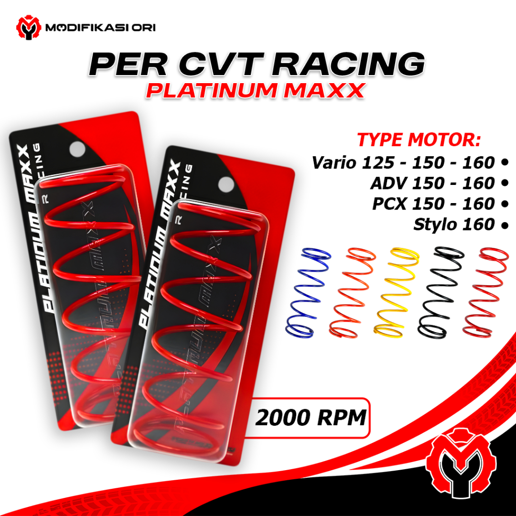 Per CVT Racing 2000 Rpm Vario 125 Per CVT Vario 150 PCX ADV 150 Per CVT 2000 Rpm Platinum racing Var