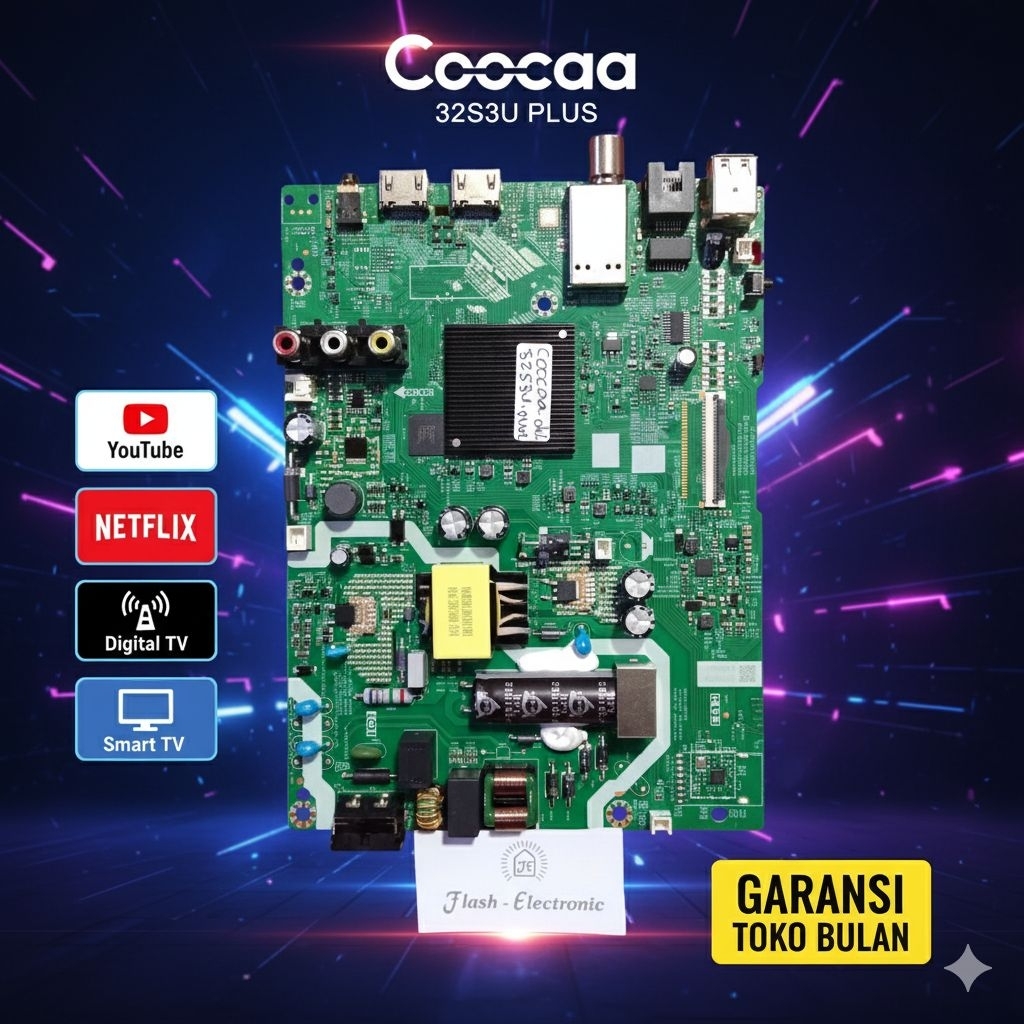 MB TV COOCAA 32S3U PLUS - MESIN TV - MOTHERBOARD TV LED SMART TV COOCAA 32S3U PLUS
