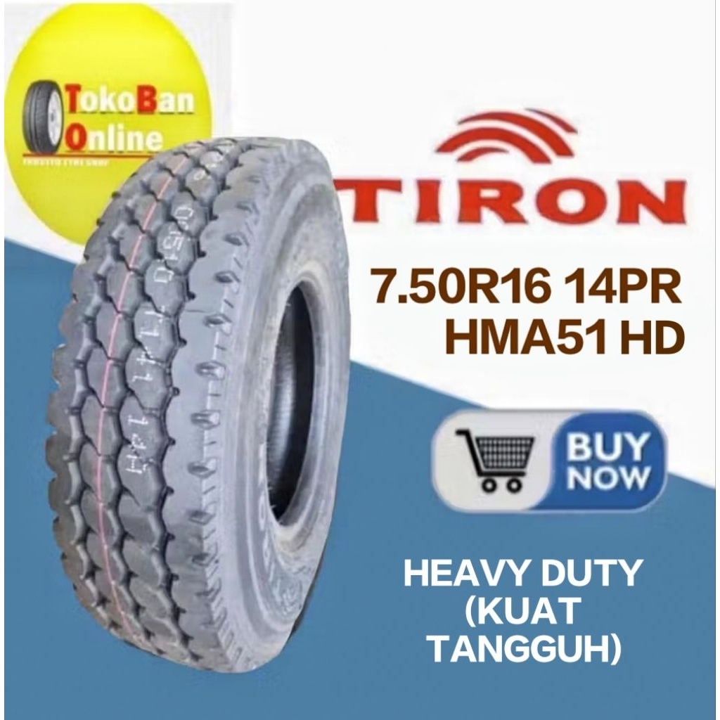 Ban Truk Radial Tiron 750-16 R16 R 16 14PR 14 PR HD HMA51 HD