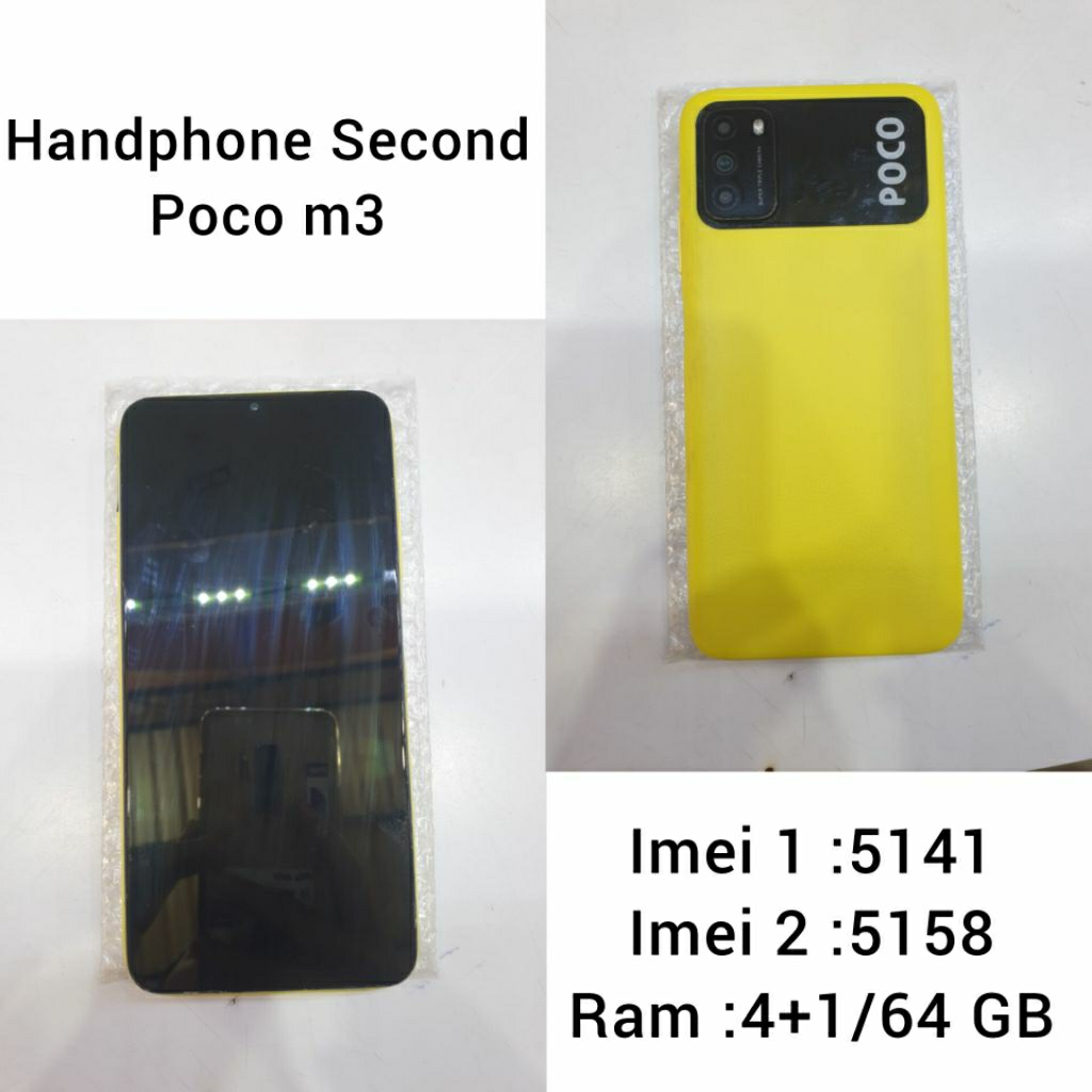 HANDPHONE SECOND POCO M3 (HARAP MEMBACA DESKRIPSI TERLEBIH DAHULU)