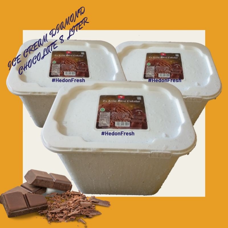 Es Krim Diamond Cokelat 8 Liter Es Keim Coklat/chocolate - Bandung