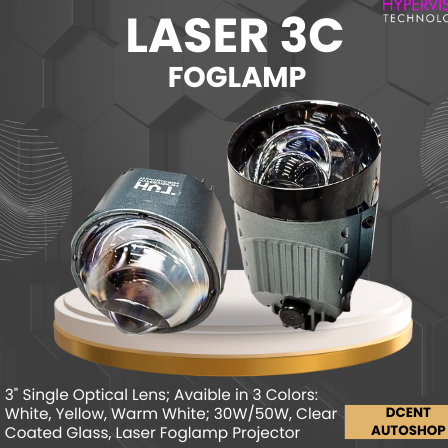 Laser Foglamp Mobil - Laser Foglamp 3C Hypervision - 3 Inch - Laser Foglamp Projector - Laser led mO