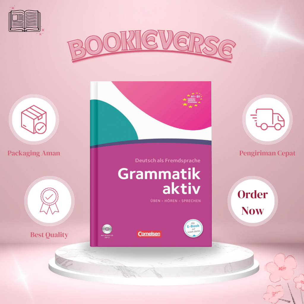 Buku Belajar Bahasa Jerman | Grammatik Aktiv A1-B1