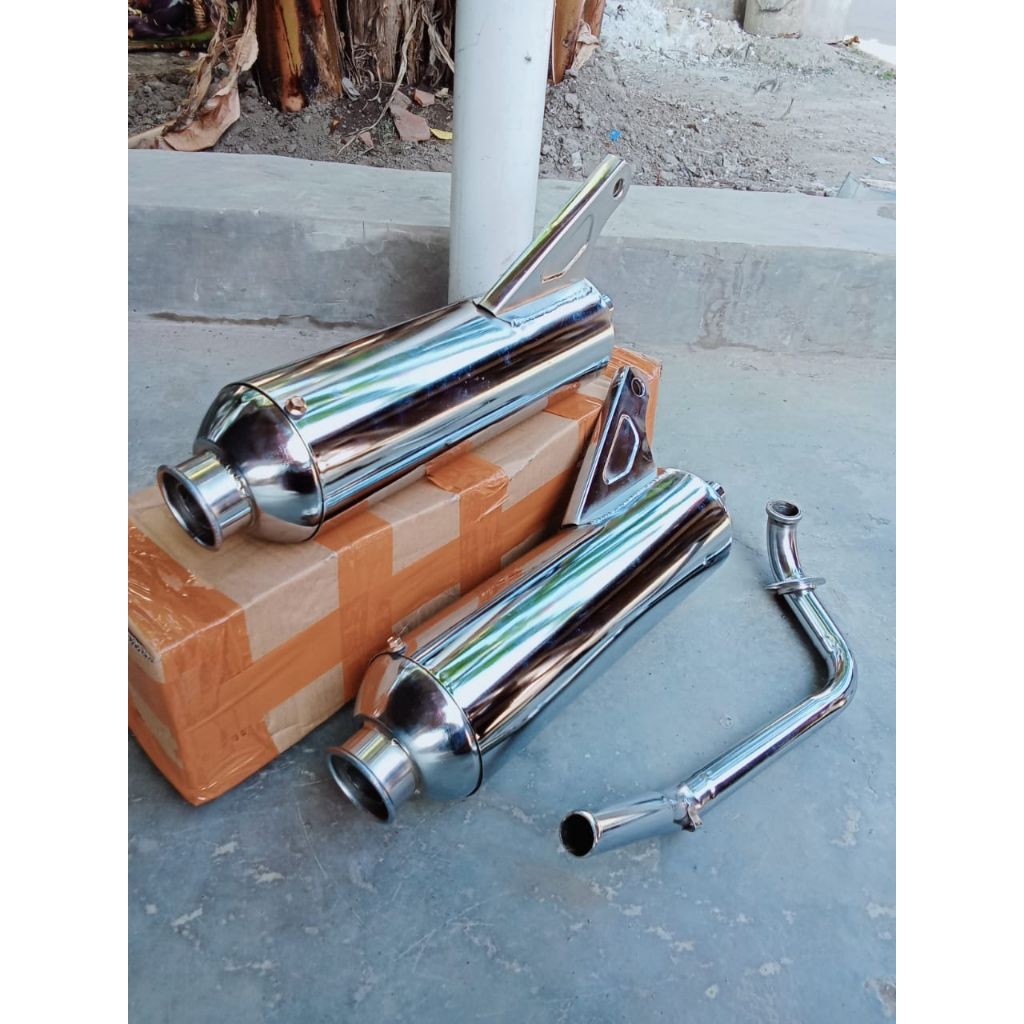 knalpot racing ful croom beat scopy Mio M3 beat delux suara bas adem