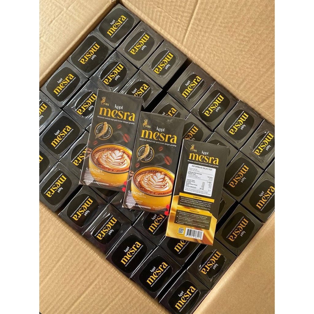 kopi mesra wbs ecer/ 1 box / kopi kuat penambah stamina
