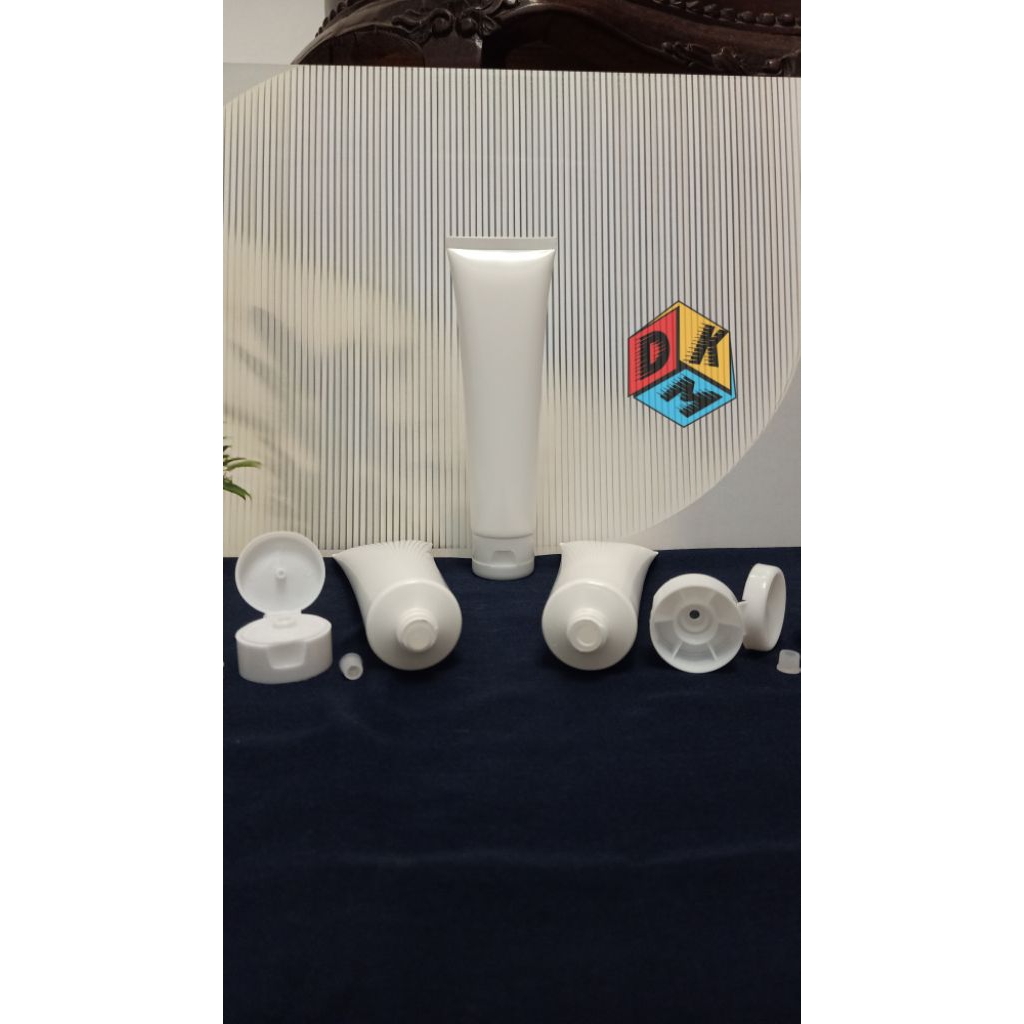 BOTOL TUBE 100 ML PUTIH KURUS