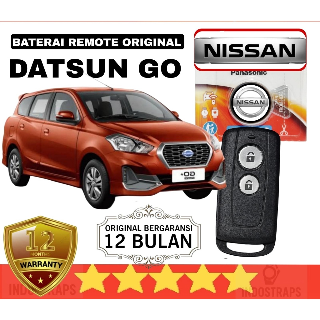 BATERAI REMOTE KEYLESS MOBIL NISSAN DATSUN GO GARANSI 1 TAHUN BATTERY OTOMOTIF BATRE GENERASI BATREI