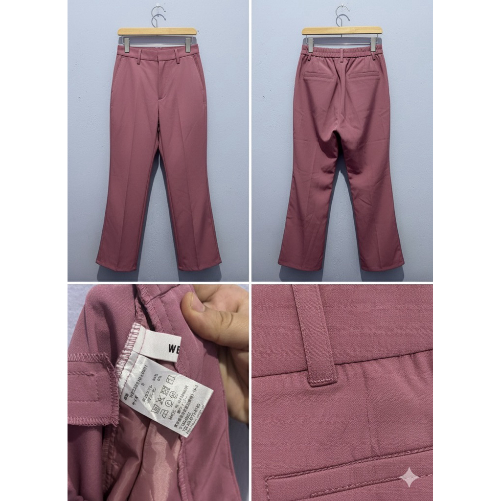 celana kulot dusty pink