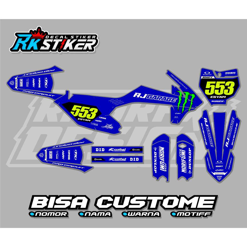 DECAL STIKER KTM 85 2020 - KTM 250 2017 - KTM 250 2020-2022 - KTM 85 2014-2016 - PREMIUM FULLBODY CU