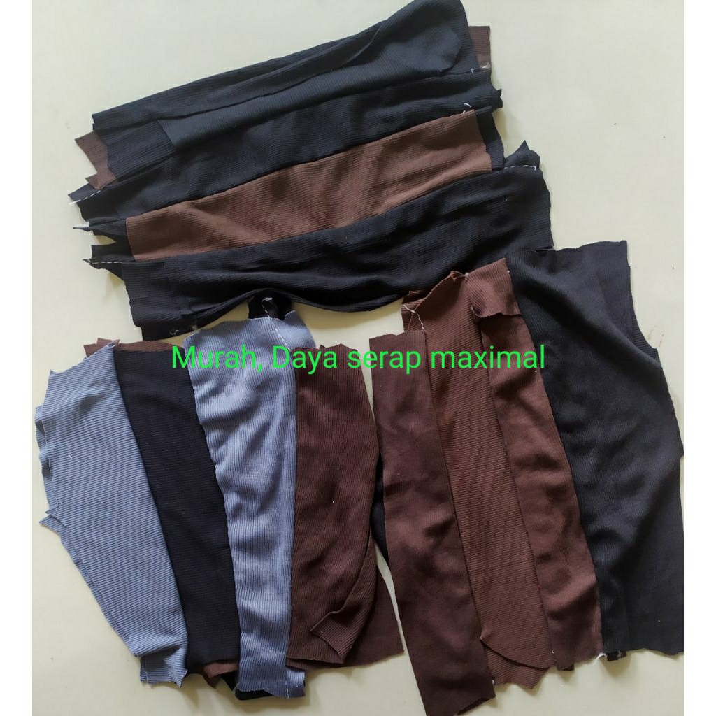 Kain Majun Warna Jahit Sambung 1 Kg, Murah, Kain Katun/Kaos (Ecer/Grosir)
