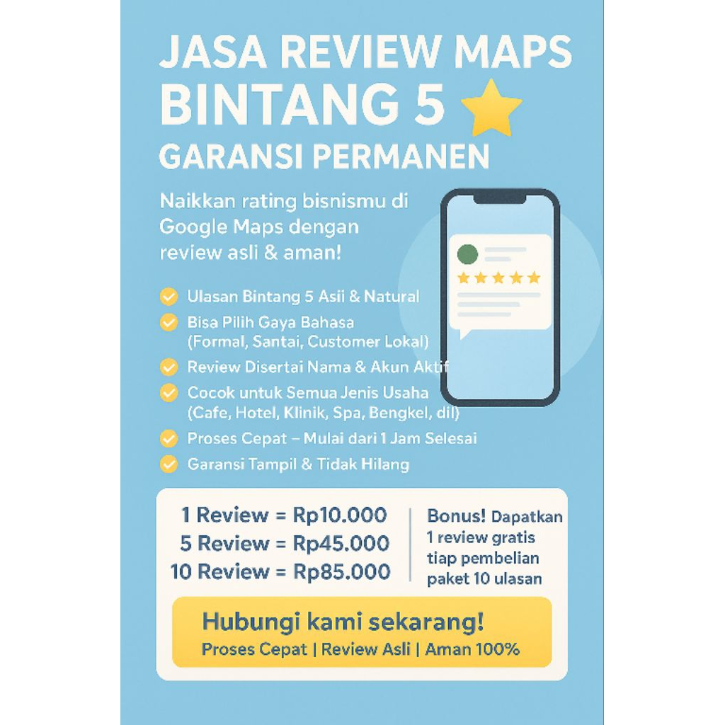 JASA REVIEW MAPS ( PER PAKET )