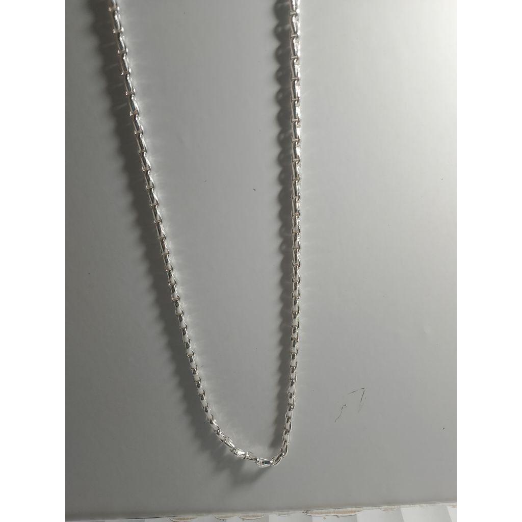 kalung rantai padi perak murni ukuran macam macam ukuran