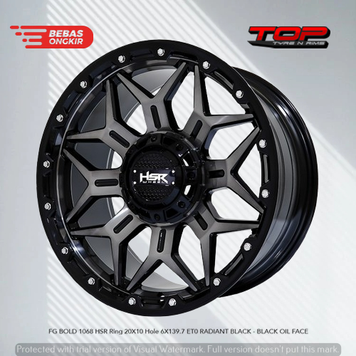velg racing r20 flow forming hsr fg bold | pelek mobil pajero fortuner terrano ring 20 murah