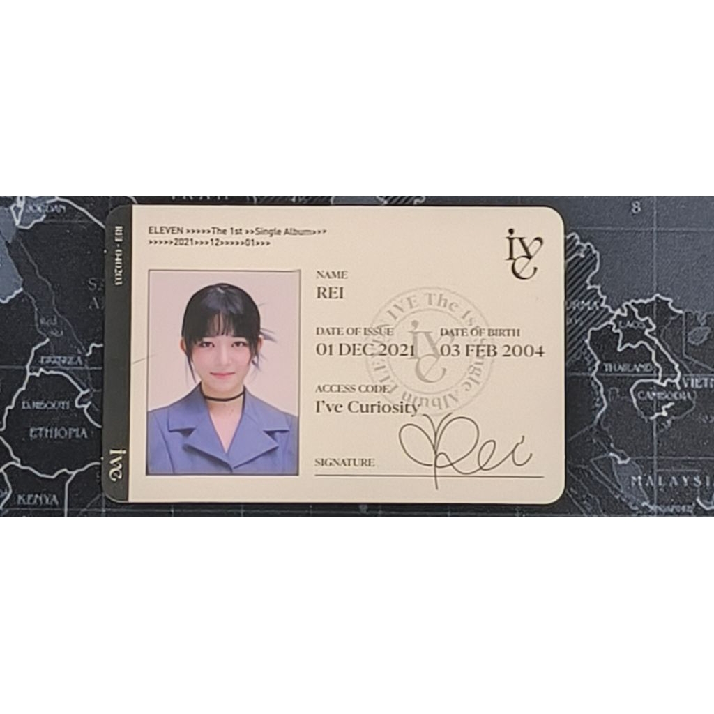 IVE REI ID Card – Eleven 1st Single Album Merchandise